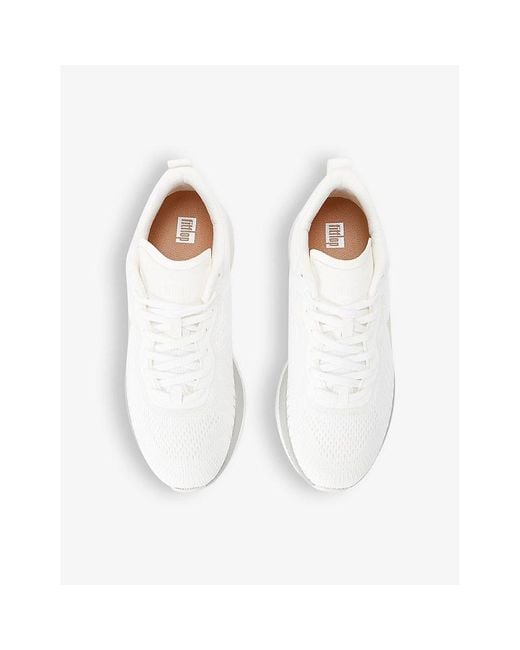 Fitflop White Ff-runner Woven Low-top Trainers