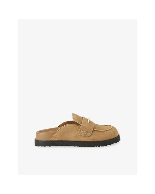 Steve Madden Brown Toryn Suede Mules