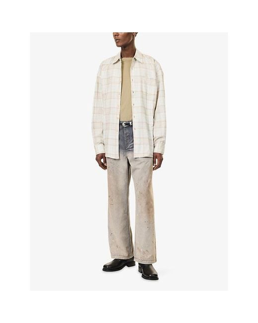 Our Legacy Gray Rig Chino Cotton-Blend Trousers for men