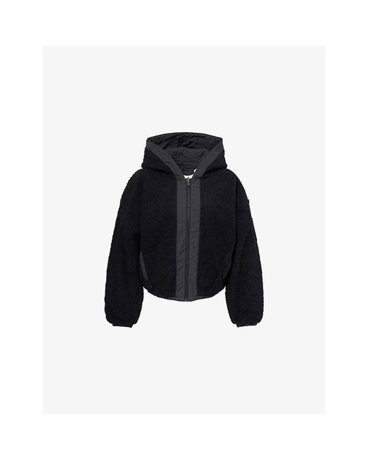 Canada Goose Black Alberni Reversible Fleece Bomber Jacket