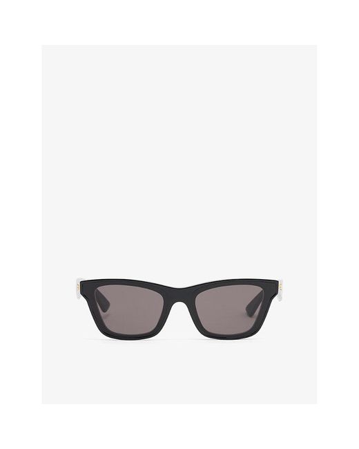 Bottega Veneta Gray Bv1119s Cat-eye Acetate Sunglasses