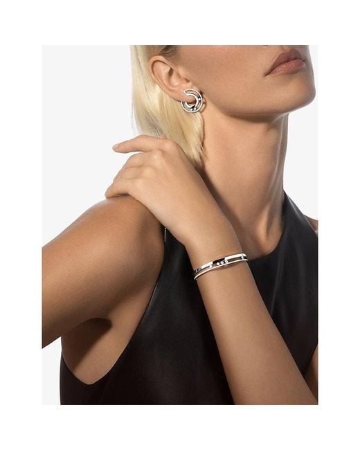 Messika White Move Romane 18Ct And 0.69Ct Diamond Bangle Bracelet