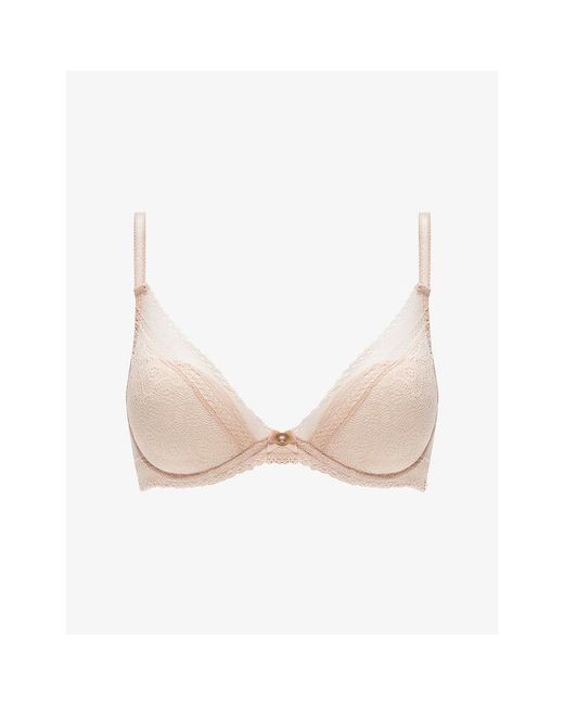 Chantelle Pink Festivite Underwired Lace Bra