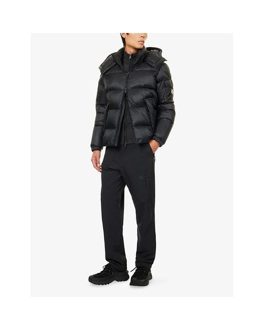 Moncler Black Couyere Nylon-Down Jacket for men