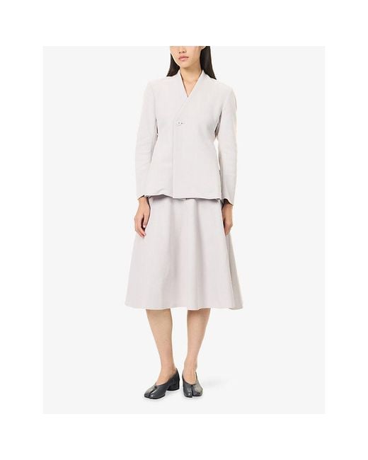 CFCL Pink Milan Flared Knitted Midi Skirt