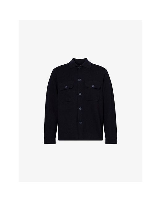 Orlebar Brown Blue Brigg Relaxed-Fit Wool Jacket for men