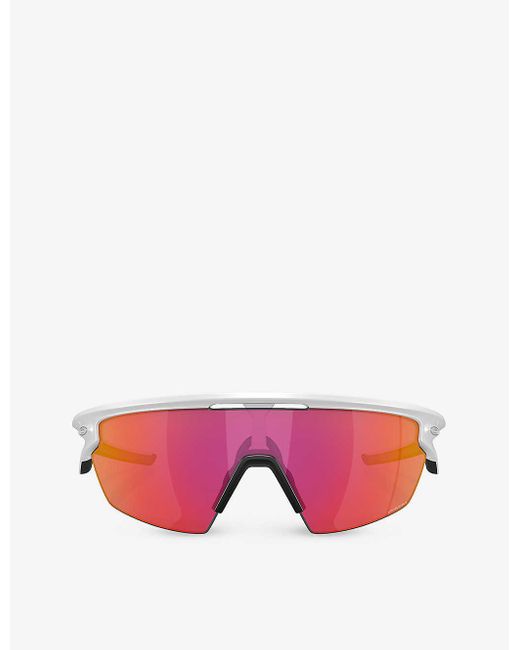 Oakley Pink Oo9403 Sphaeratm️ Shield-frame Acetate Sunglasses