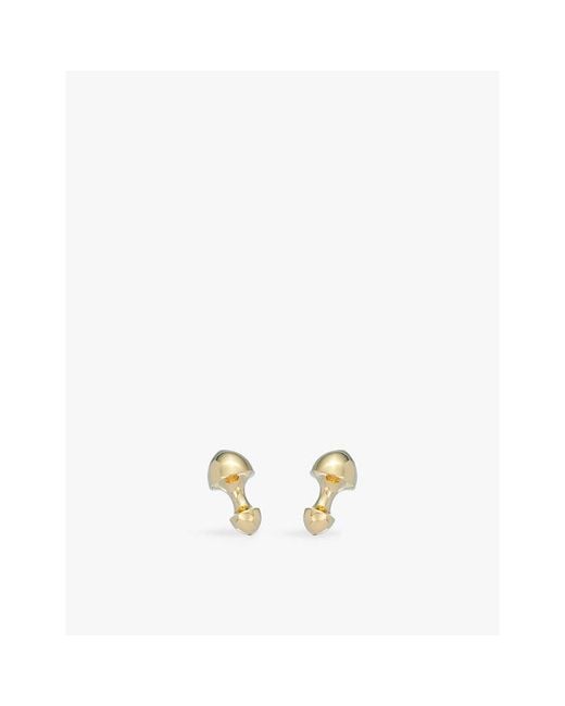 La Maison Du Couturier Metallic Biiju Bullet 18Ct-Plated Sterling Cufflinks