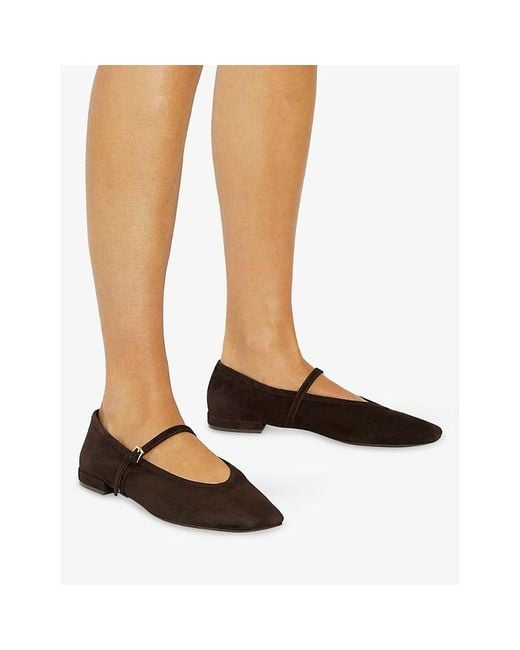 Dune Multicolor Hearthrob Suede Ballet Flats