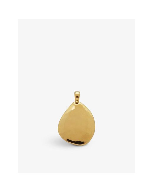 Monica Vinader Metallic Deia 18Ct Vermeil Sterling Locket