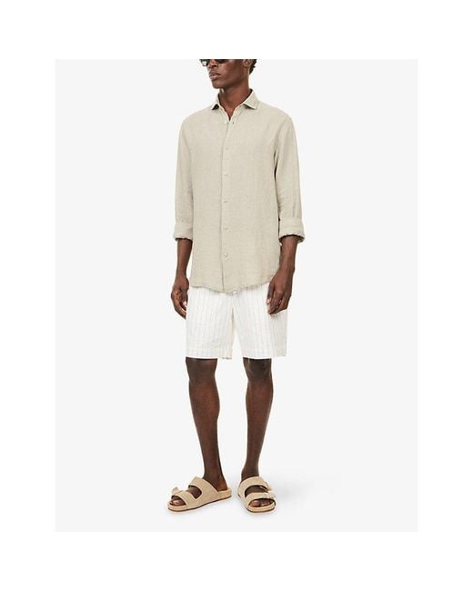 Frescobol Carioca Natural Antonia Regular-Fit Linen Shirt for men