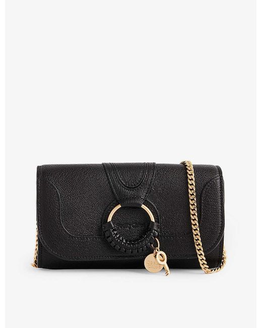 See By Chloé Black Hana Leather Wallet-on-chain