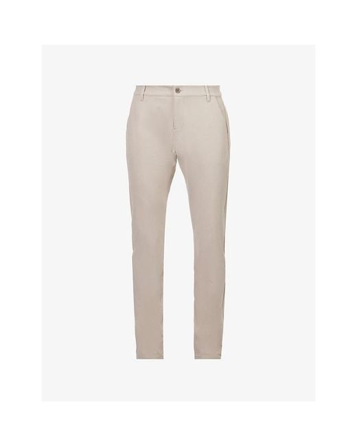 PAIGE Natural Stafford Slim-Leg Mid-Rise Stretch-Woven Trousers for men