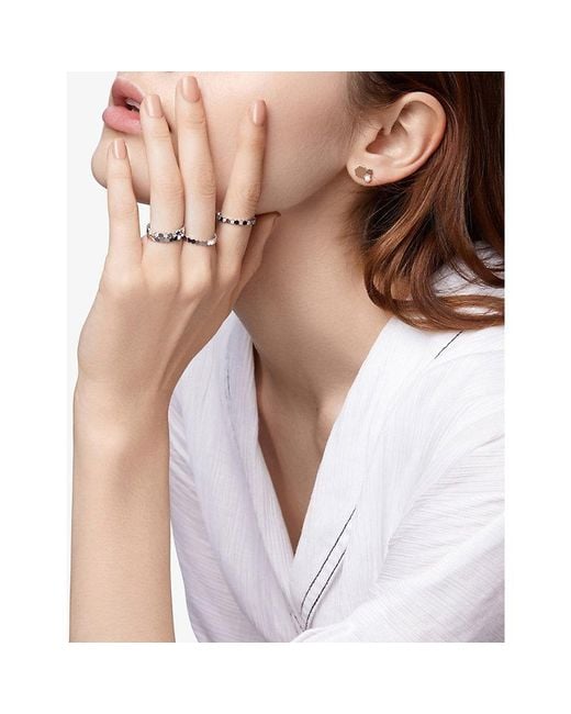 Chaumet White Bee De 18Ct Rose- And Diamond Earrings