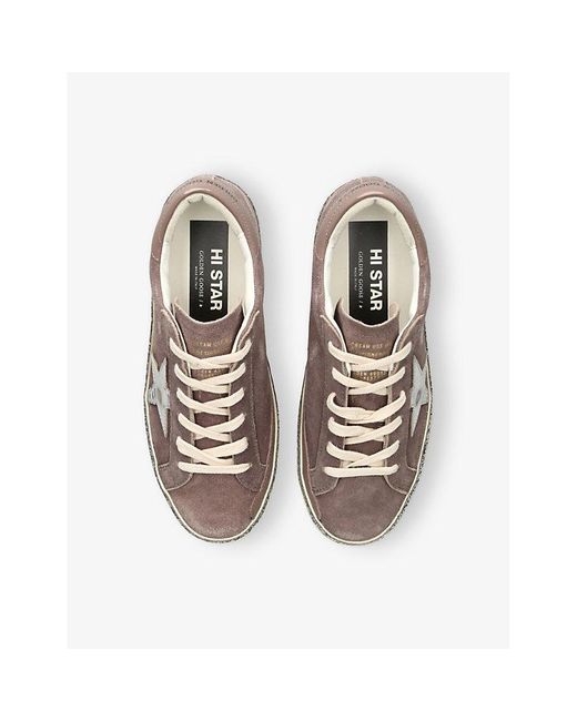Golden Goose Deluxe Brand Multicolor Hi Star 55631 Suede Low-Top Trainers