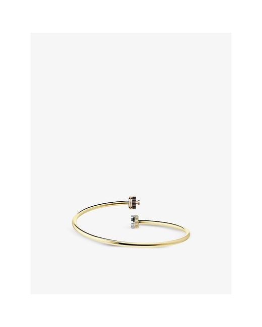 Boucheron Multicolor Quatre Classique 18ct Yellow, White- Brown And Rose-gold 0.11ct Brilliant-cut Bracelet for men