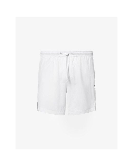 vuori White Crosscourt 7In Unlined Stretch-Woven Shorts for men