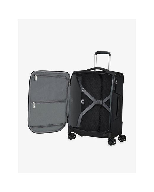 Samsonite Black Respark Spinner Soft Case 4 Wheel Recycled-plastic Cabin Suitcase