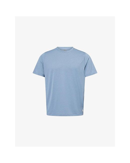 vuori Blue Current Tech Short-Sleeve Stretch-Woven T-Shirt for men