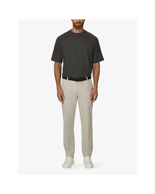 Boggi Green Mélange B Tech Piqué-Cotton T-Shirt for men