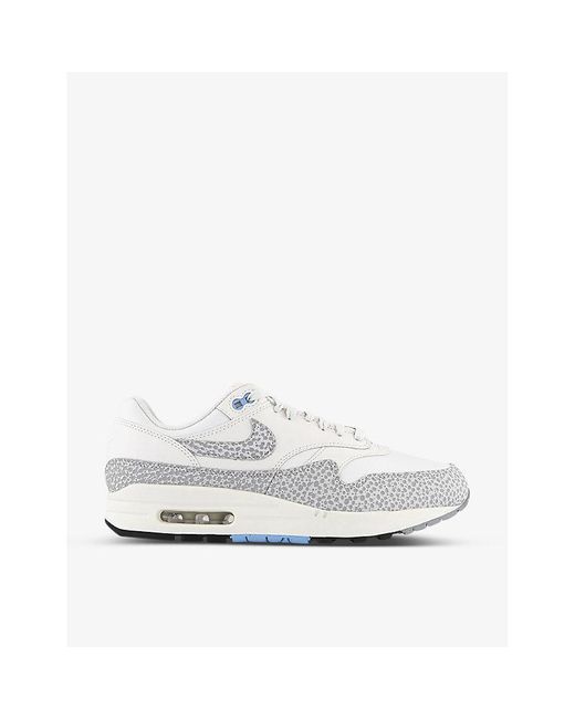 Nike Air Max 1 87 Leather Low-top Trainers in White for Men | Lyst