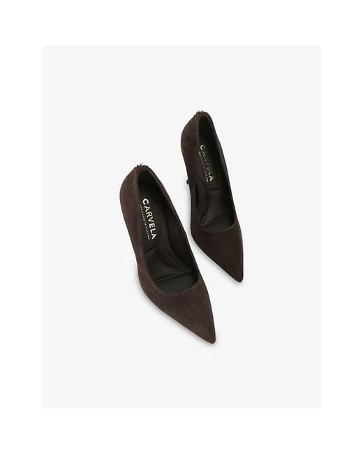 Carvela Kurt Geiger Black Incanto Suede Courts