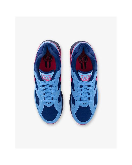Nike Blue Air 180 Suede And Woven Low-Top Trainers for men