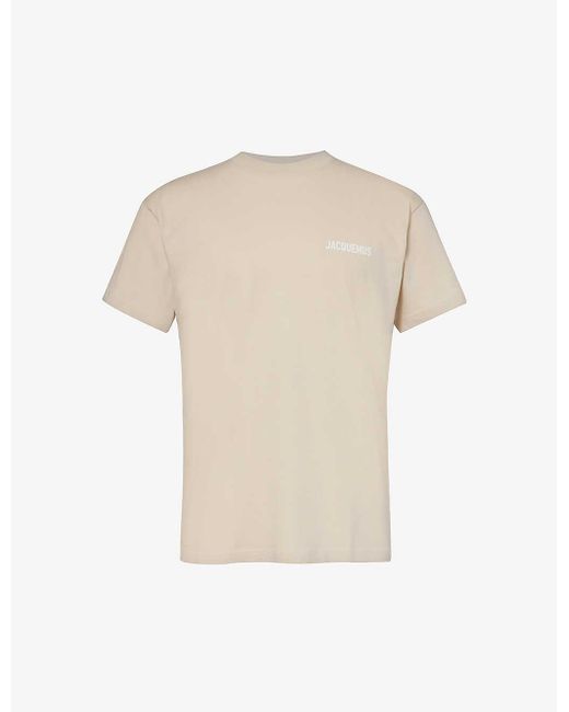 Jacquemus White Le T-shirt Logo-print Organic Cotton-jersey T-shirt X for men