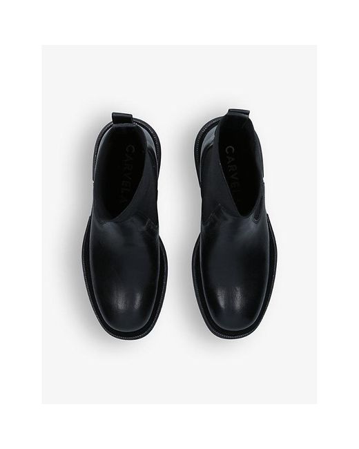 Carvela Kurt Geiger Black Dazzle Diamante-embellished Leather Ankle Boots