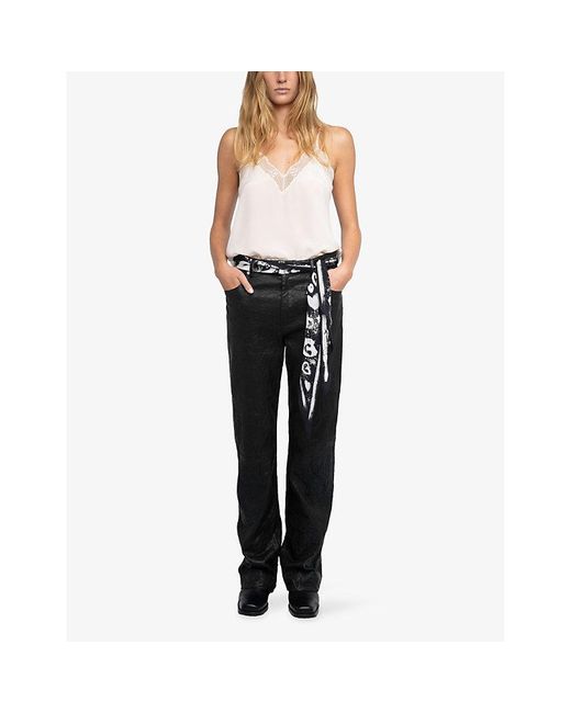 Zadig & Voltaire White Christy Silk Cami Top