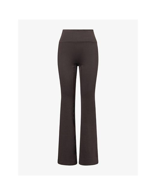 ADANOLA Gray Flared Yoga Stretch-Jersey Leggings