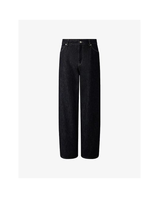 Soeur Black Hunter Straight-Leg High-Rise Jeans