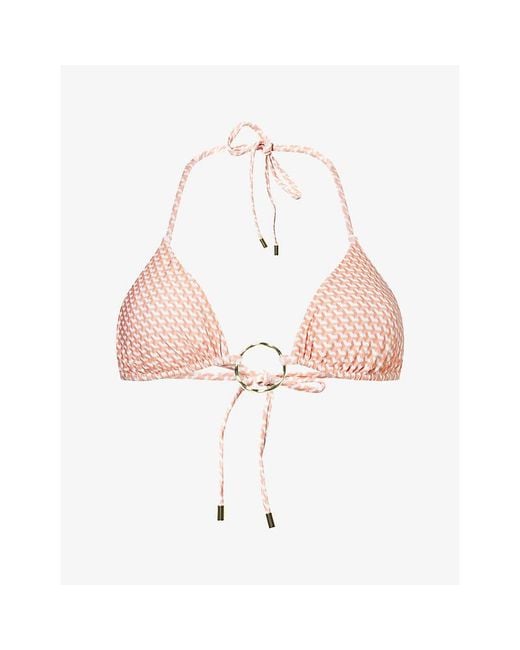 Cheap Monday Pink Cannes Triangle Bikini Top