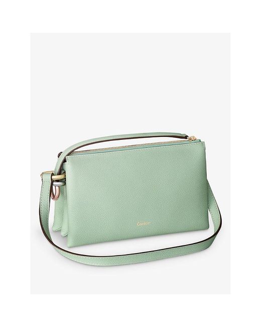 Cartier Green Trinity Mini Leather Shoulder Bag