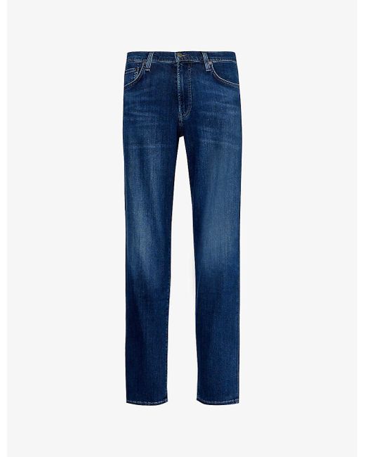 Citizens of Humanity Blue Adler Classic-fit Tapered Stretch-denim Jeans for men