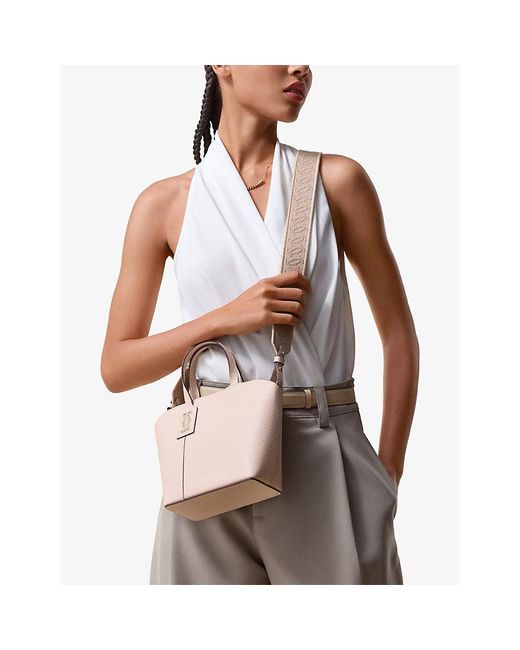 Cartier Natural C De Mini Leather Tote Bag