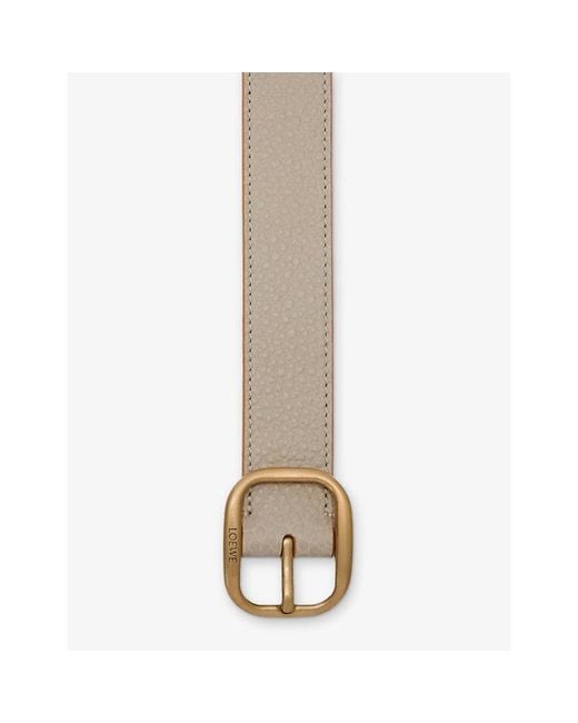 Loewe Multicolor Rounded-Buckle Leather Belt