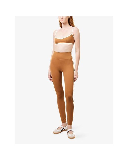 Cheap Monday Orange Acadia Contrasting-Piping Stretch-Jersey Leggings