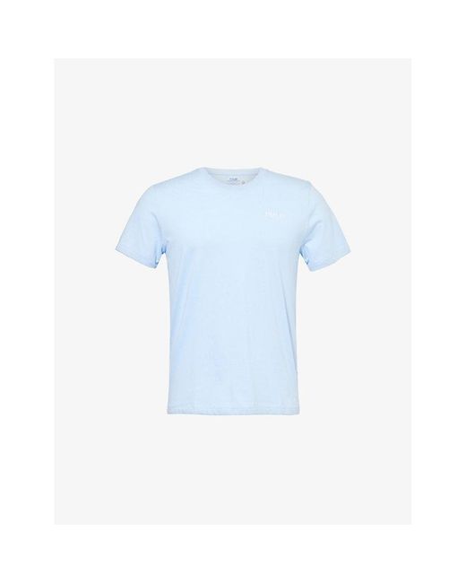 Polo Ralph Lauren Blue Logo-Print Short-Sleeve Cotton-Jersey Pyjama Top for men