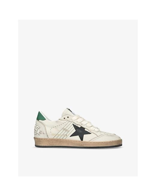 Golden Goose Deluxe Brand White Ballstar 10366 Leather Low-Top Trainers for men
