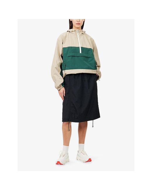 On Shoes Green Zendaya X Half-Zip Nyl Anorak Jacket