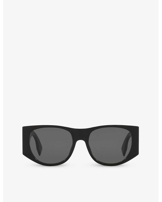 Fendi Gray Fe40109i Baguette Square-frame Acetate Sunglasses