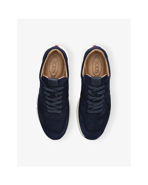Tod's Blue Nuova Allacciato Sportivo 79K Suede Trainers for men