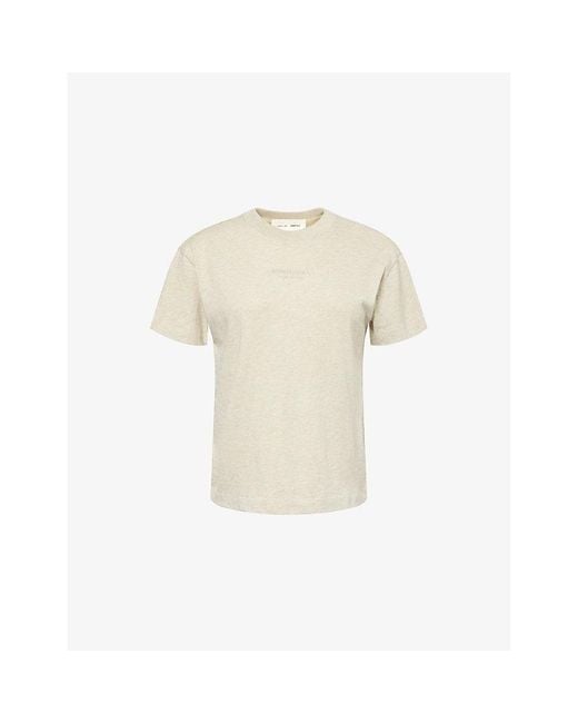 Fear Of God Natural Embossed-Branding Round-Neck Cotton-Blend T-Shirt