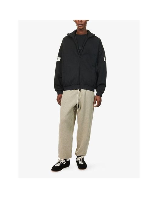 Fear Of God Black F26 Zip-Up Cotton-Blend Track Jacket for men