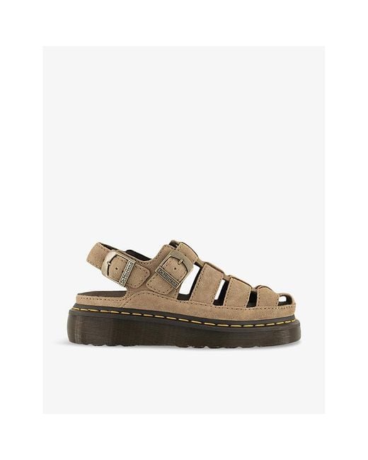 Dr martens 8092 fisherman sandal dark brown grizzly hot sale