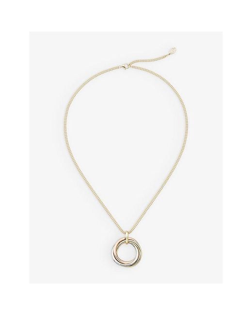 Cartier Metallic Trinity Medium 18Ct, Rose And- Pendant Necklace
