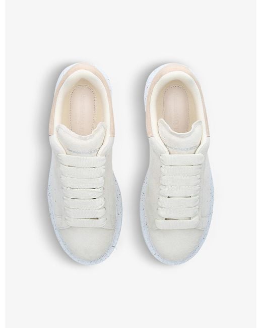 alexander mcqueen suede runway sneakers