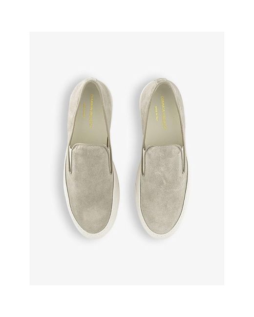 Common Projects White Number-print Suede Slip-on Trainers for men