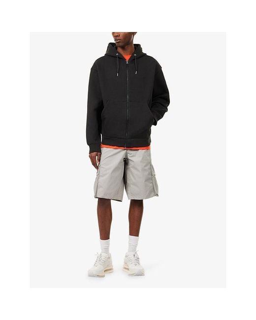 Oakley Black Reserve Zip-Up Cotton Hoody for men